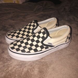 Checkerboard Slip On Vans Size 5